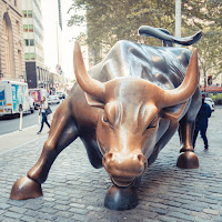 Charging Bull Statue by Petr Kratochvil via PublicDomainPictures.net - https://www.publicdomainpictures.net/en/free-download.php?image=charging-bull-statue&id=240005