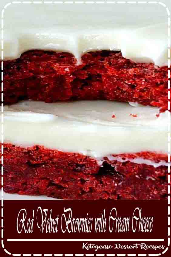 These Red Velvet Brownies with Cream Cheese Frosting are awesome! Soft, chewy, fudgy and moist, they're topped with a decadently smooth cream cheese icing. 