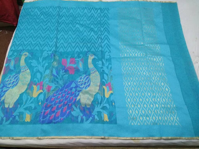 banarasi handloom jute net Saree