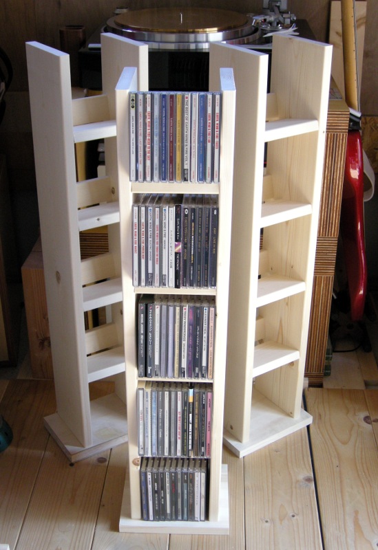 週末diyのしっぽ 簡単激安自作cdラック