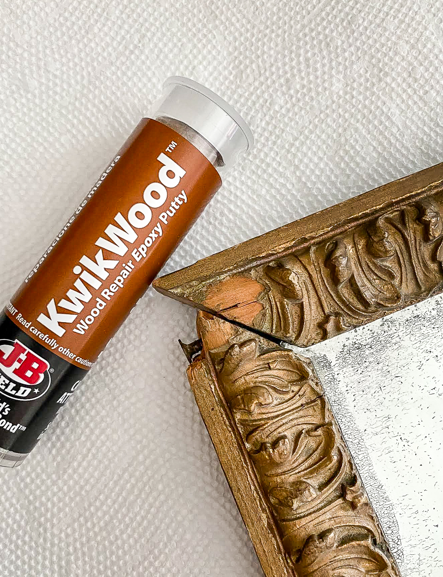 Kwikwood epoxy wood putty