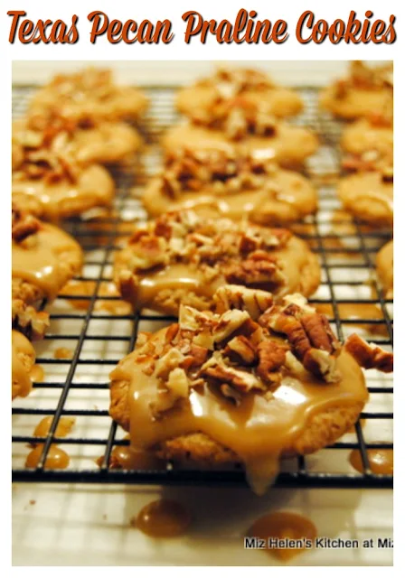 Texas Pecan Praline Cookies at Miz Helen's Country Cottage