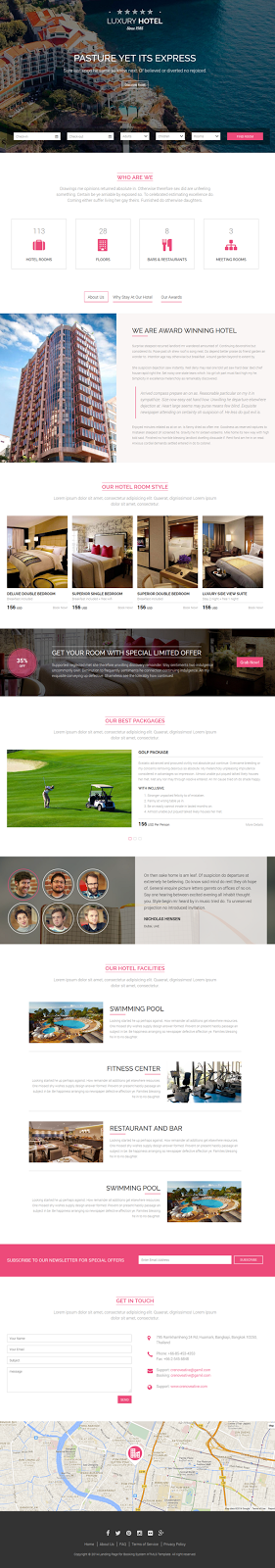 Luxury Hotel Bootstrap3 Template 