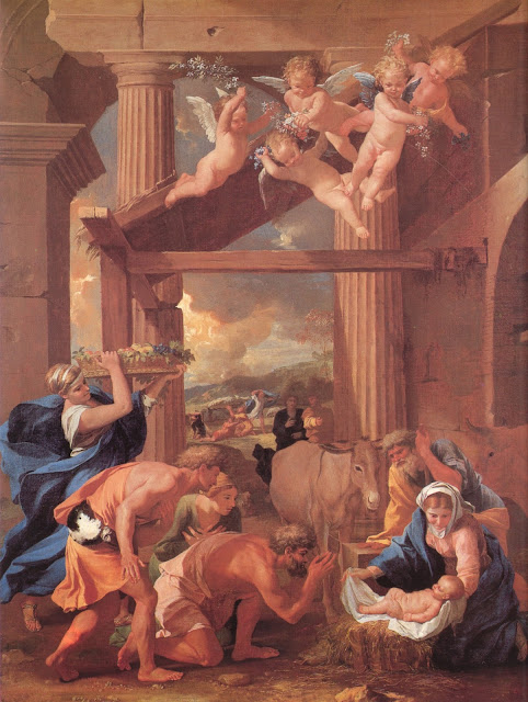 Virgin Mary,Nativity,Nicolas Poussin