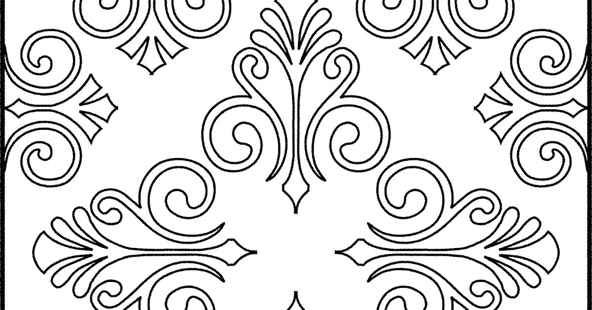 Batik Ornament - Contoh Gambar Mewarnai