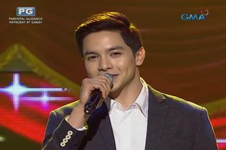 Alden Richards singing Thinking Out Loud