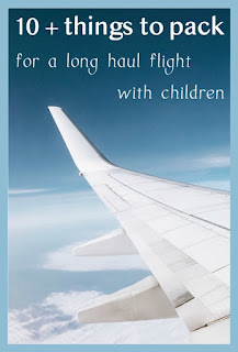 Ten plus things to pack for a long haul flight with small children