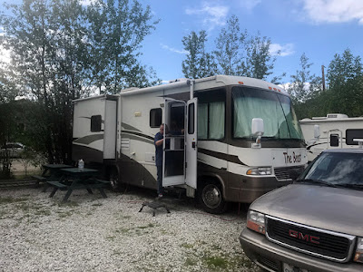 The Gold Rush Campground is Right In Town (Dawson City)