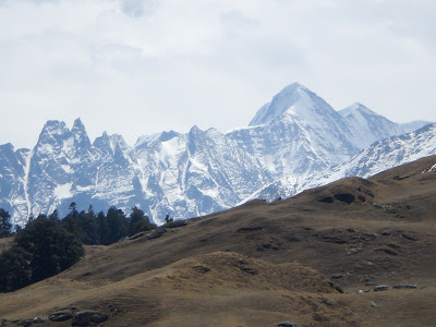 capped Himalayas of Garhwal inward Uttarakhand IndiaTravel; Auli, inward the Himalayas of Uttarakhand: H5N1 Photo Essay.