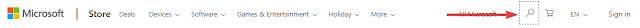 Pencarian Microsoft Store Web