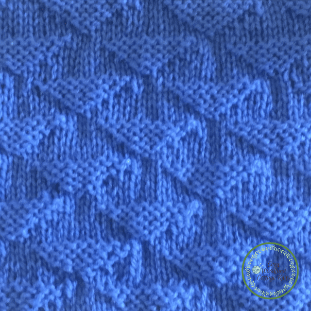 Picture of a close up of pique triangle stitch