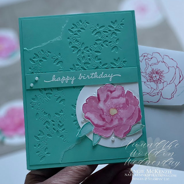 Happiness Abounds No Line Coloring birthday card | Nature's INKspirations by Angie McKenzie