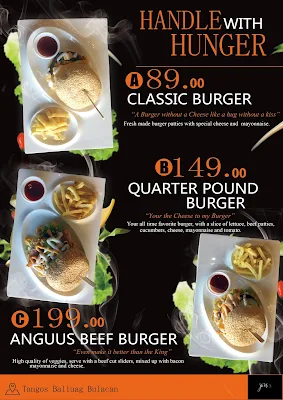 Burger Menu sample flyers Designs