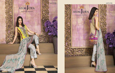 Asim Jofa Premium Embroidered Eid Collection 2016