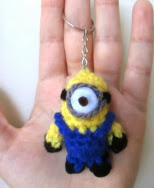 PATRON GRATIS LLAVERO MINION AMIGURUMI DE CROCHET