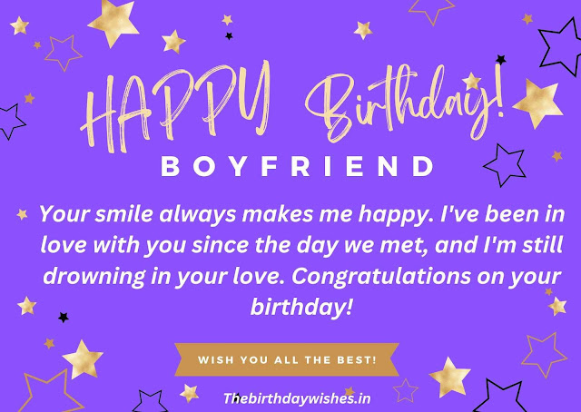 Happy Birthday Wishes for Boyfriend