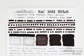 review: KWZ Dark Brown ink