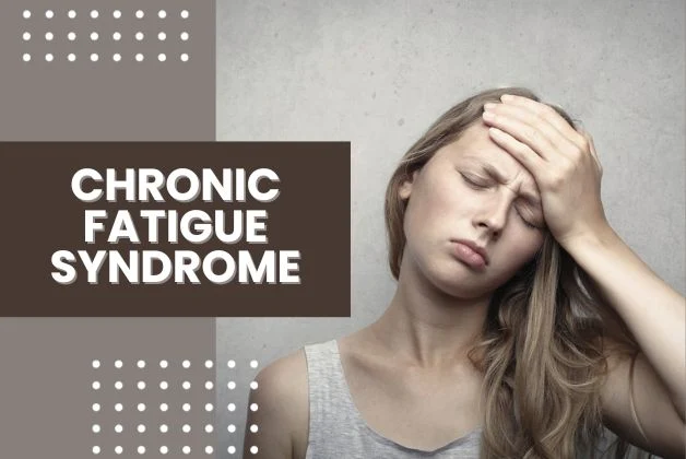 A woman experiencing chronic fatigue syndrome, symbolizing its potential role in the "cause of brain fog."
