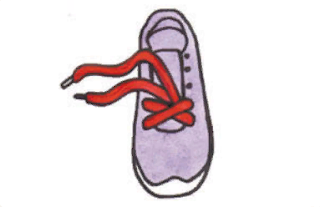 tying shoelaces step-by-step lesson