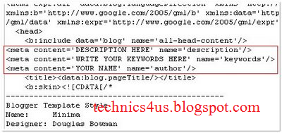 seo seo for blogspot blog ( how to add meta tag )