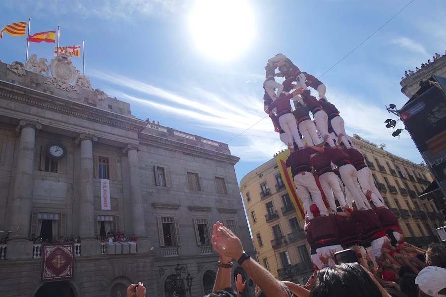 メルセ祭　人間の塔（Diada castellera de les colles locals）