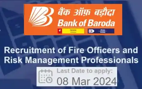 Bank of Baroda Risk Management Fire Officer Recruitment 2024