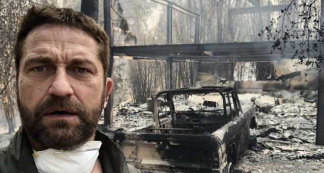Gerard Butler's house destroyed and Julia Roberts evacuated in California Wildfires