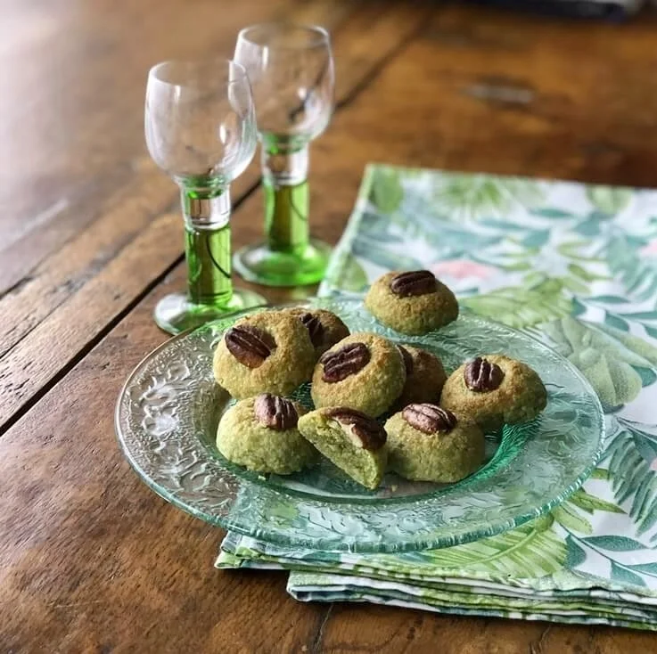 Panellets de té matcha