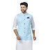 baaamboos Kurta Pajama with Nehru Style Koti Set for Men's Ethnic Wear (with one Mask)