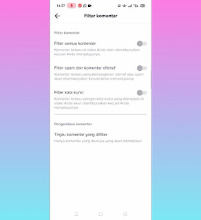 Cara Mengaktifkan Filter Komentar di TikTok