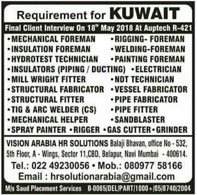 Large JOb Opportunities for Kuwait
