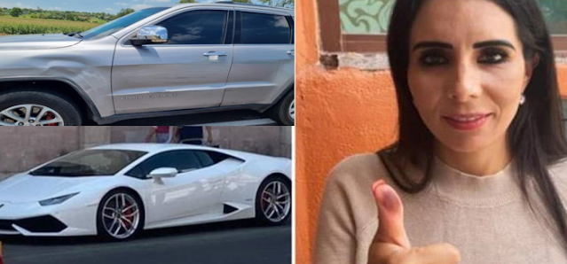 Alma Denisse Sánchez Barragán alcaldesa de Moroleón es emboscada por Sicarios en su  Gran Cherokee blindada, es la que llega a Presidencia en su  Lamborghini Huracán