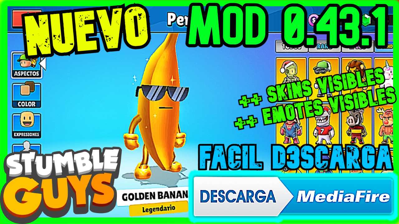 NUEVO MOD de STUMBLE GUYS 0.43.1 ACTUALIZADO