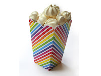 Rainbow Stripe Pop Corn and Sweet Treat Boxes