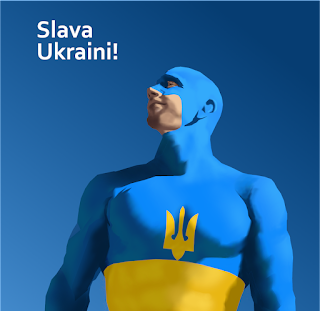 Captain Ukraine superhero, a homage to the people of Ukraine