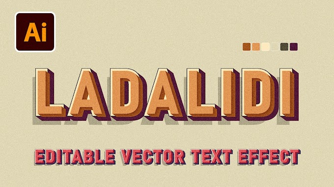 How to Create Editable Retro 3d Text Effect, and How To Use Appearance Panel Properly in Adobe Illustrator.