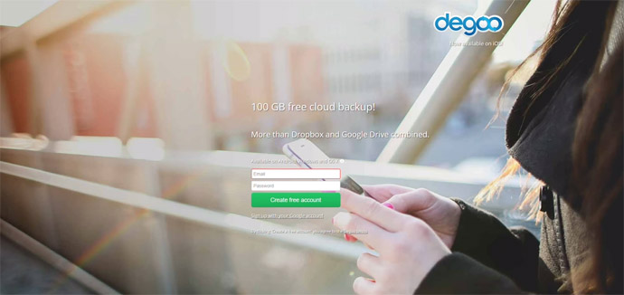 Degoo cloud storage terbesar, terbaik recomended