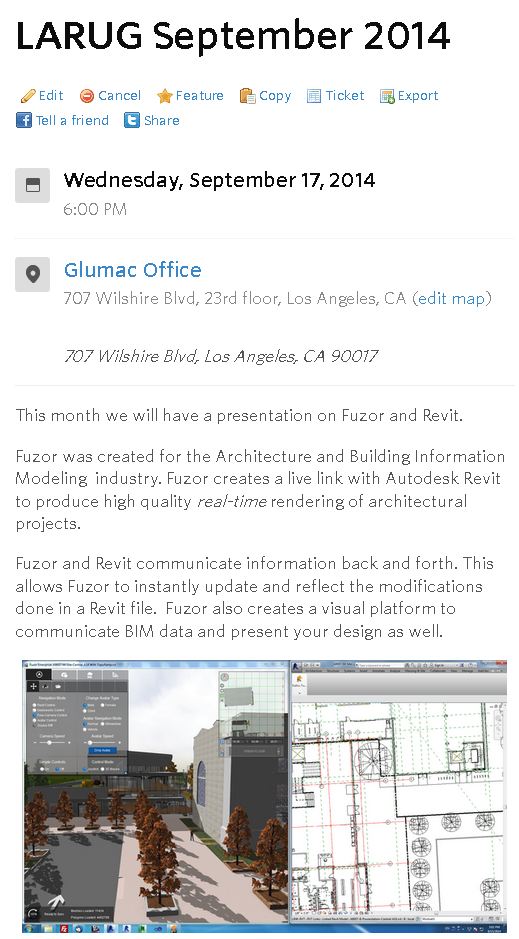 http://www.meetup.com/LA-Revit-User-Group/events/203796892/