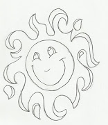 Desenho de sol para pintar. Desenho de sol para imprimir e colorir em sua .
