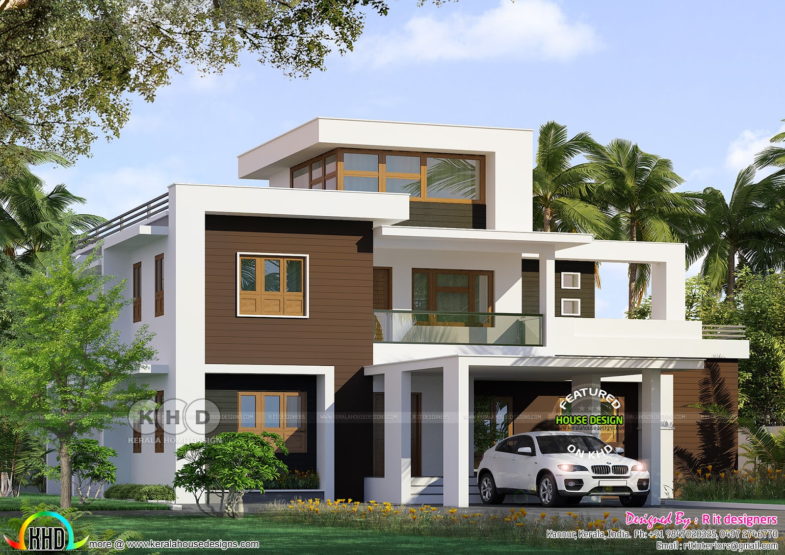 2587 square feet modern box model house Kerala home 