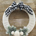 DiY Winter Wreath Using Yarn