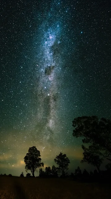 Noite Estrelada, Via Láctea, Galáxia, Natureza