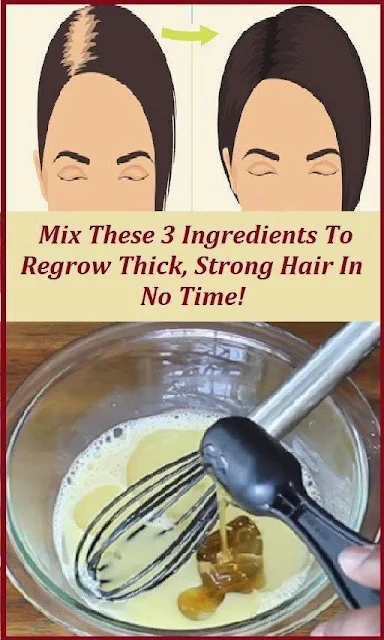 Mix These 3 Ingredients To Regrow Thick, Strong Hair In No Time!