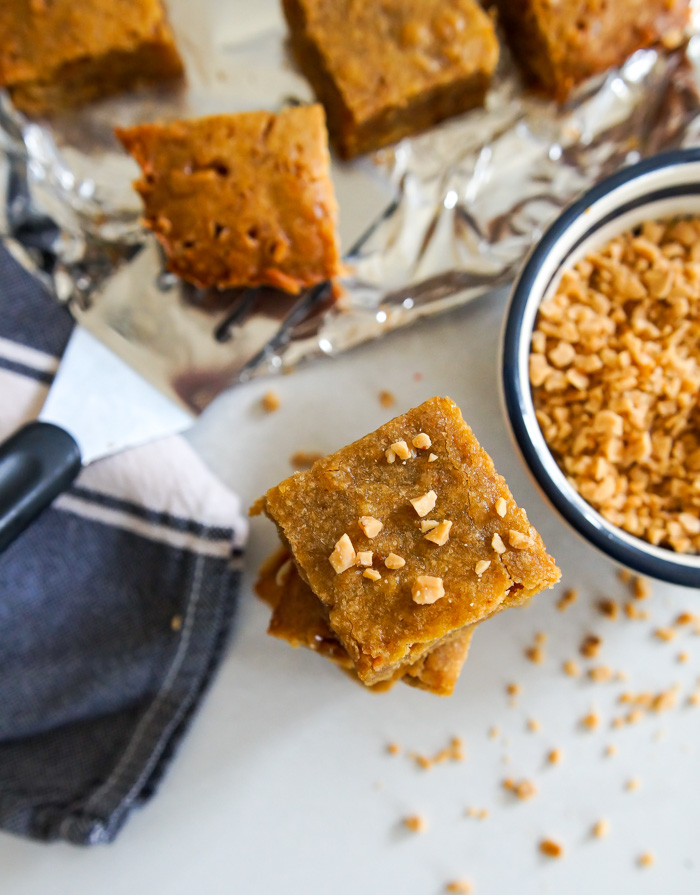 Toffee Blondies