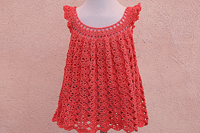 8 - Creochet IMAGEN Vestido de domingo a crochet y ganchillo muy fácil y sencillo. MAJOVEL CROCHET