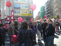 Contra recortes en sanidad y educación en Vigo, abril 2012