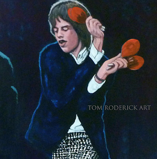 Portrait of Mick Jagger by Boulder portrait artist Tom Roderick