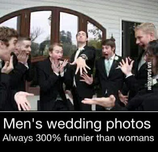 Men look funny at weddings - Via 9gag.com