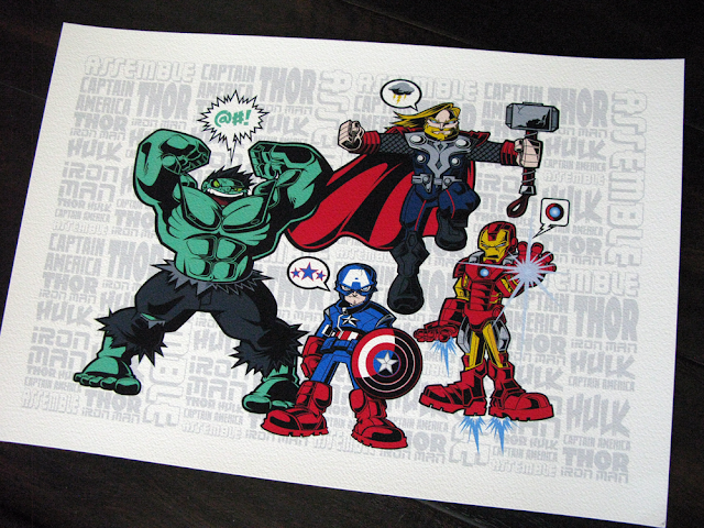 The Avengers Movie Print “Assemble” by Tracy Tubera