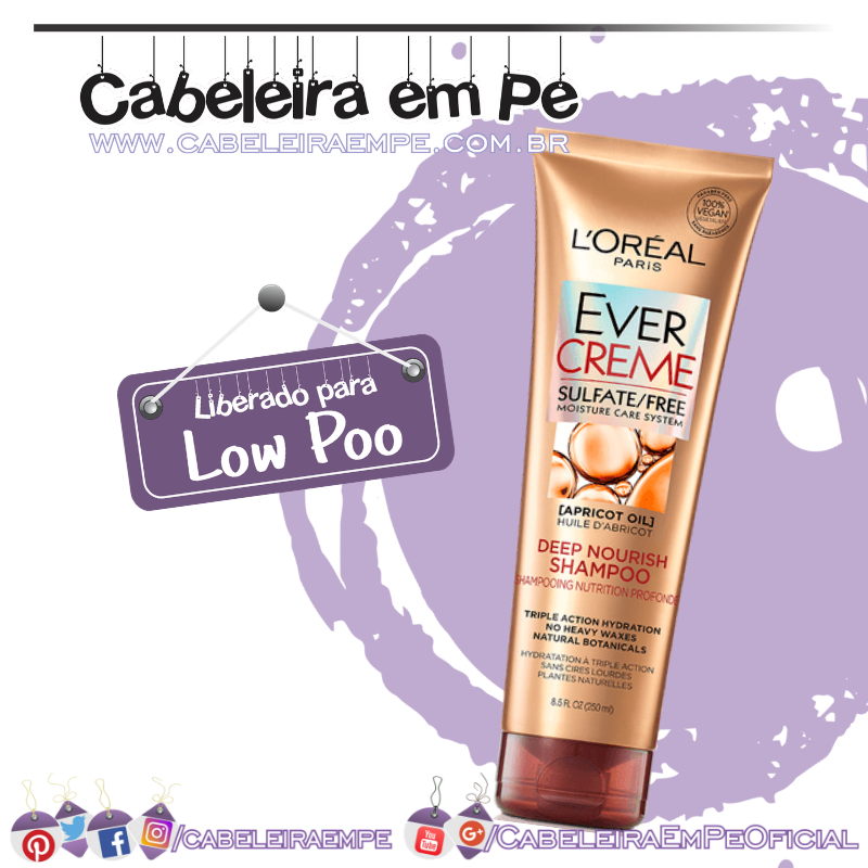 Shampoo Ever Creme - L'Oréal Paris (Low Poo)